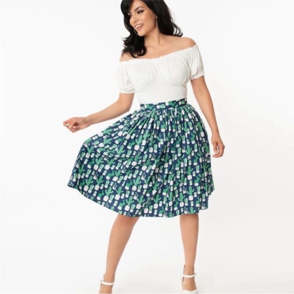 Unique Vintage novelty cactus skirt